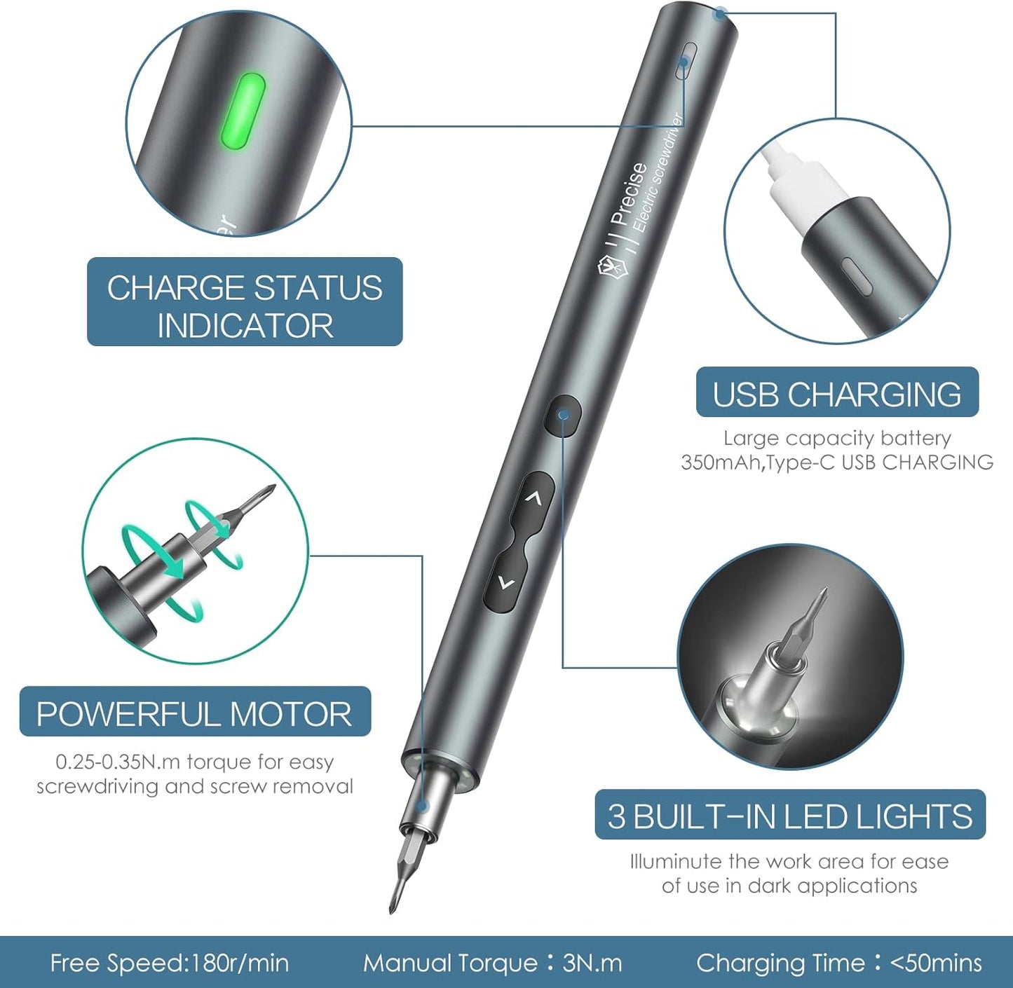 Mini Electric Screwdriver Kit